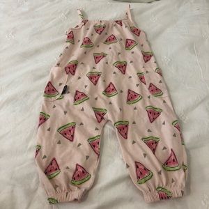 SUPER adorable Mini Heroes watermelon jumpsuit! 🍉